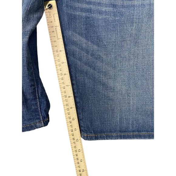 Men's Levi 569 Baggy Loose Straight Urban Jean Denim Shorts sz 42 EUC Stretch - Picture 5 of 9